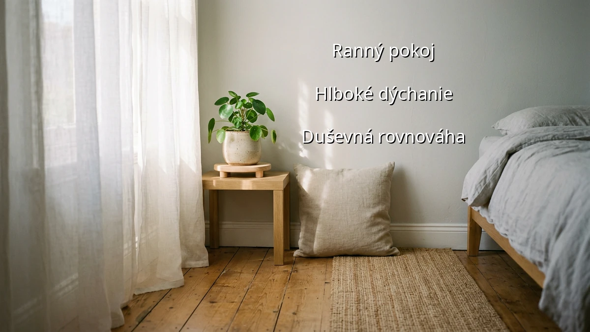 Ranné dychové cvičenia pre pokojný štart
