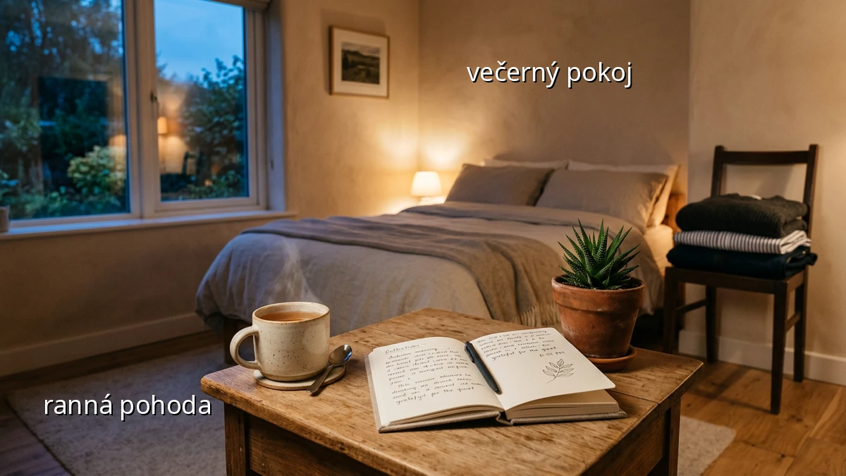 Večerná príprava na pokojné ráno