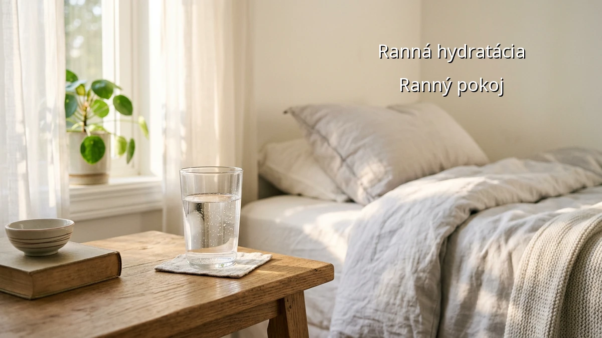 Ranné pitie vody pre prebudenie mysle